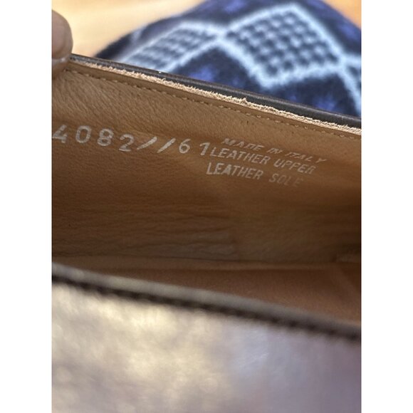 MensBistonian Florentine Leather Tassel Loafers 12M Brown Made In Italy - Picture 10 of 11